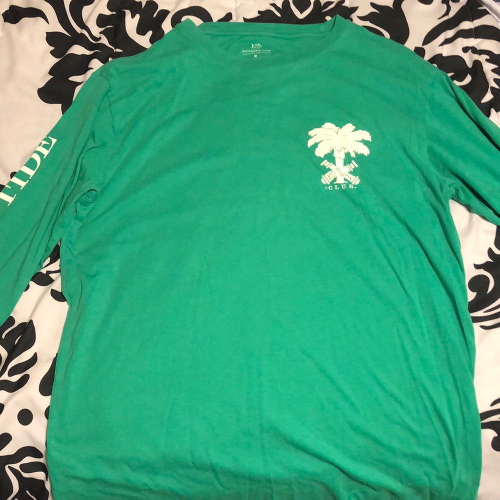 Southern Tide Green Long Sleeve Tee
